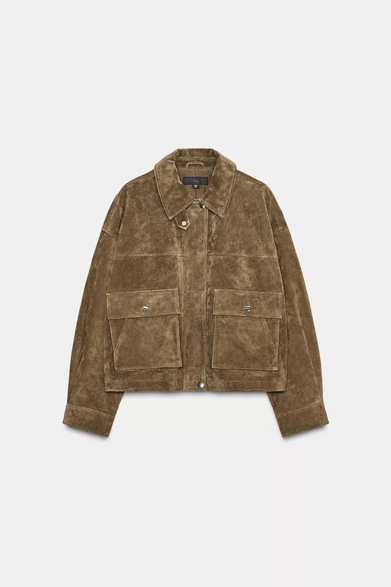 100% LEATHER BOMBER JACKET | Zara US