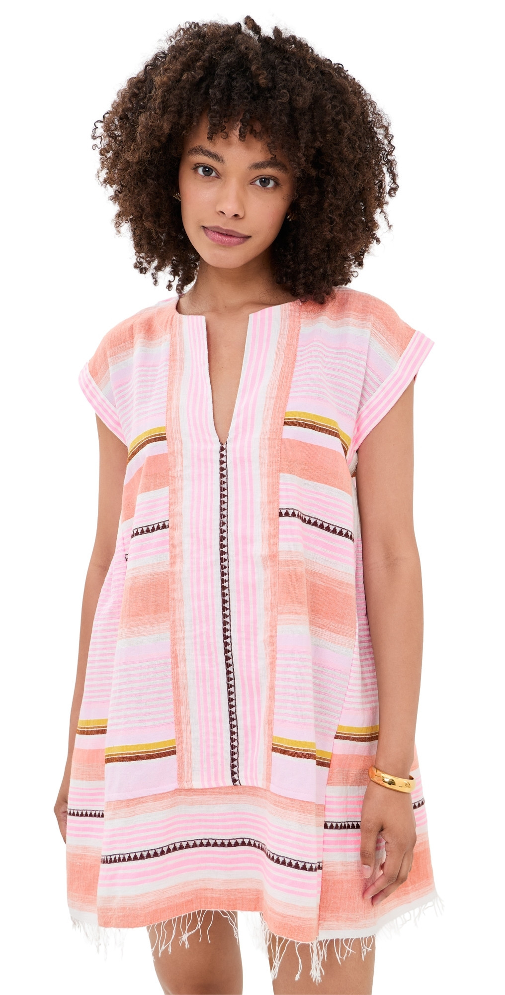 lemlem Elina Caftan Kiremiti Pink M | Shopbop