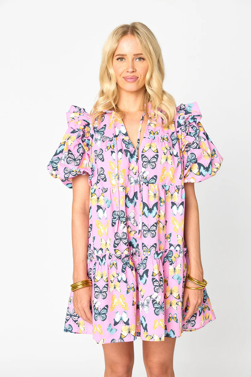 BuddyLove | Ensley Short Dress | Feelin Butterflies | BuddyLove