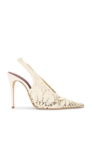 Slingback Pump in Cream | Revolve Clothing (Global)