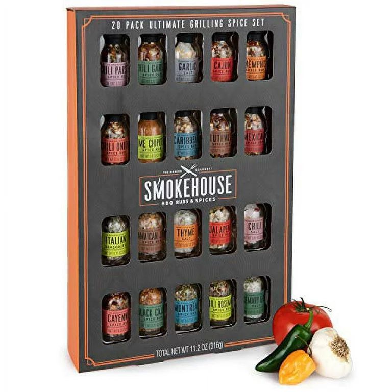 Smokehouse by Thoughtfully, Ultimate Grilling Spice Gift Set, Set of 20 | Walmart (US)