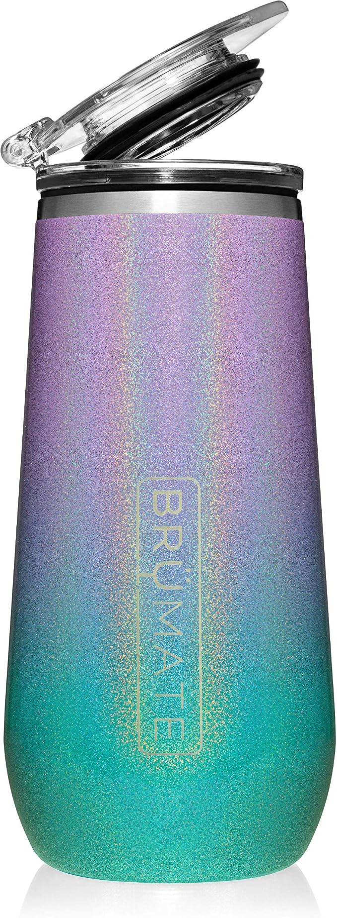 BrüMate 12oz Insulated Champagne Flute With Flip-Top Lid - Made With Vacuum Insulated Stainless ... | Amazon (US)