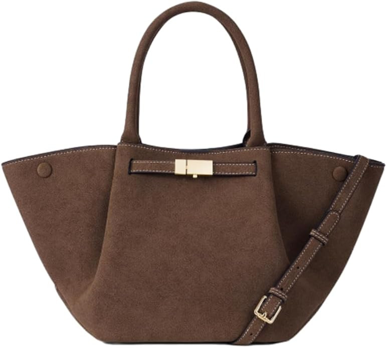 Suede Small Tote Bags for Women Suede Shoulder Bag Suede Crossbody Bag Slouchy Hobo Purses 2024 | Amazon (US)