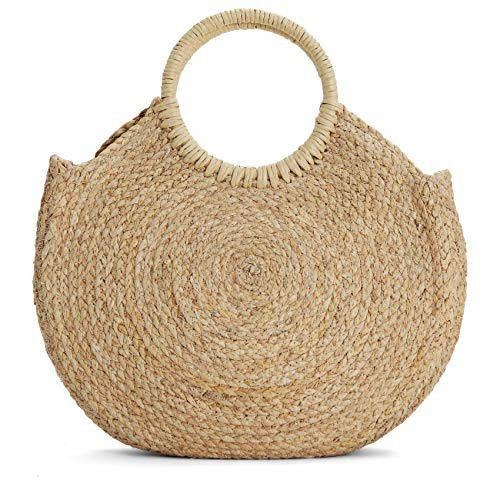 Rutledge & King Straw Purse - Basket Purse - Tan Purse Handbags for Women - Straw Bag - Brown Purse (Calhoun) | Amazon (US)