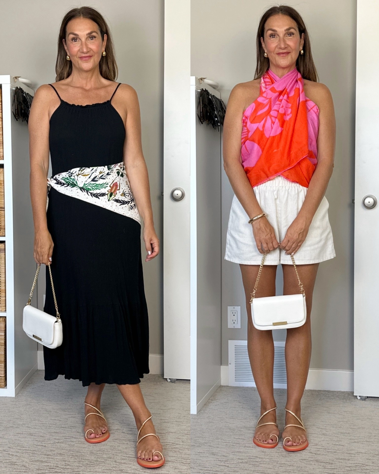 Beach trip travel capsule outfits days 4-5 of outfits for dinner (assumes two nights are more casual so keep the daytime outfit). I’m 5’ 7” wearing my usual size S in most items but M in the linen shorts. Use code CHRISTIN-15 for 15% off the white day to night bag and anything else at Poppy Barley and code cbstyled_12 for Commense (shorts set).


#LTKSeasonal #LTKTravel #LTKootd