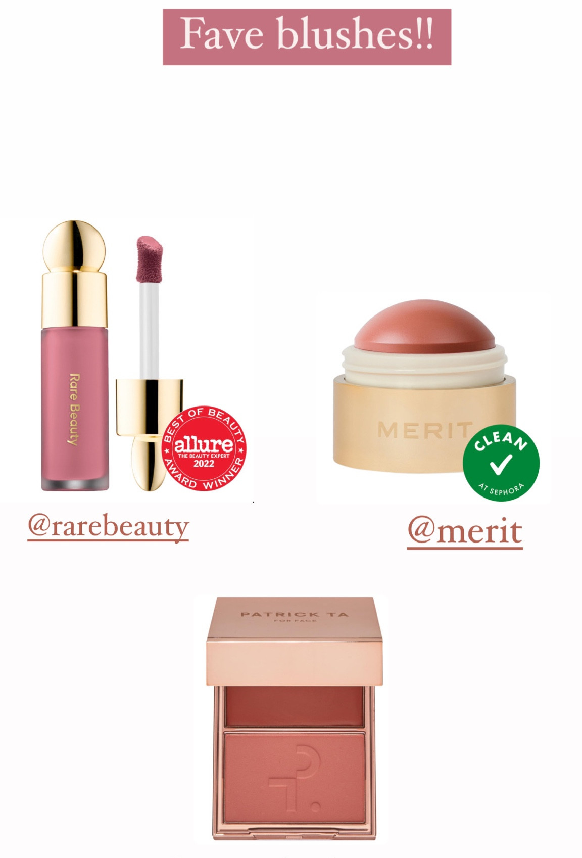 Fave blushes from sephora sale 

#LTKGiftGuide #LTKSaleAlert #LTKCyberWeek