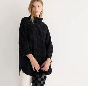 J.Crew Black Turtleneck Cotton Sweater s/m | Poshmark