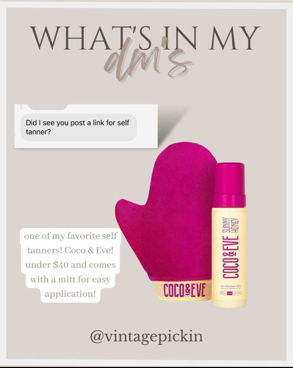 One of my favorite sunless tanners! Coco & Eve
Under $50 and comes with a mitt for easy application! 

#LTKstyletip #LTKunder50 #LTKbeauty