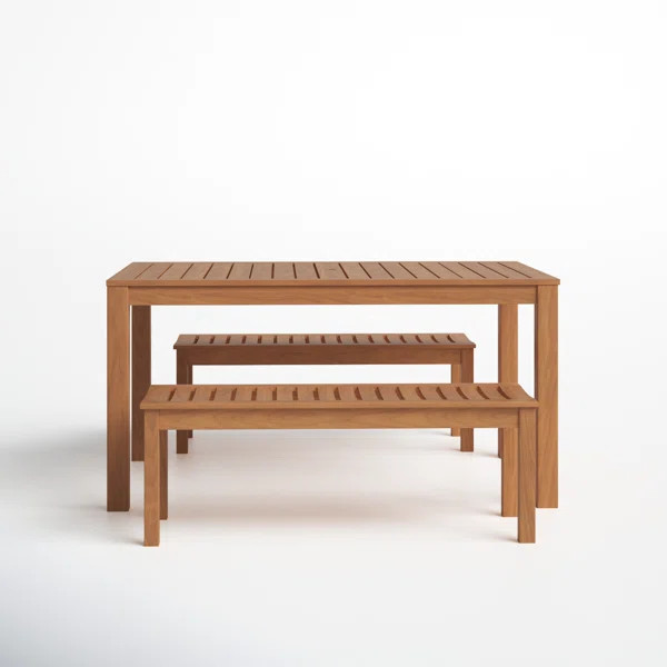 Summerton 4 - Person Rectangular Outdoor Dining Set | Wayfair North America