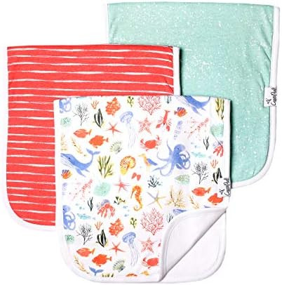 Copper Pearl Baby Burp Cloth Large 21''x10'' Size Premium Absorbent Triple Layer 3-Pack Gift Set ... | Amazon (US)