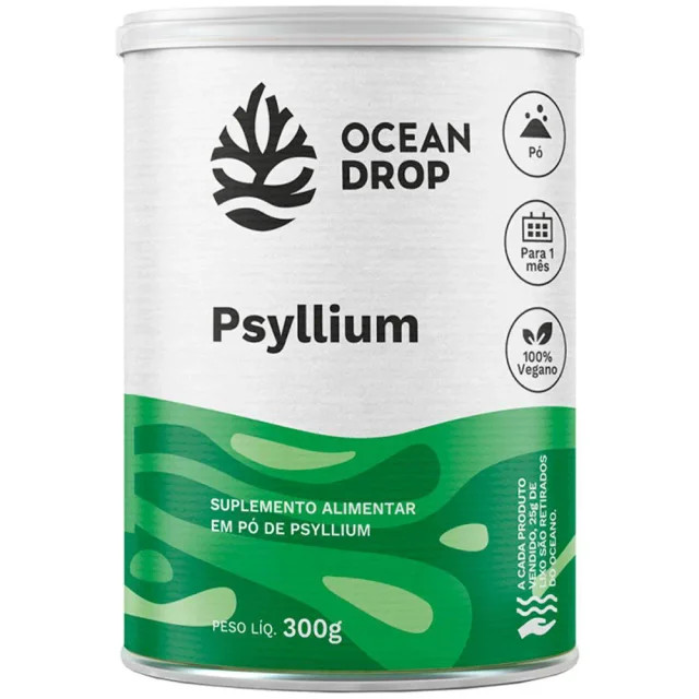PSYLLIUM EM Pó VEGANO (300G) - OCEAN DROP | Drogasil BR