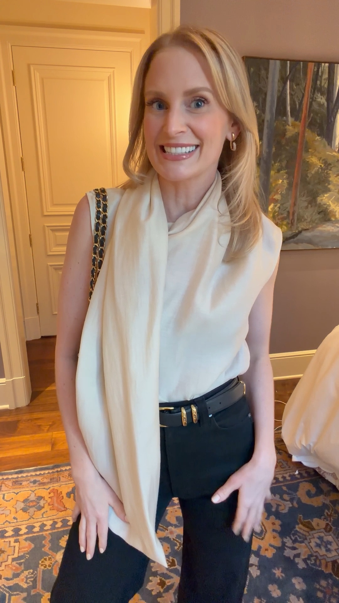 Last night’s look for dinner! This gorgeous top is on sale 🙌🏻 I’m in the 34.

#LTKSaleAlert