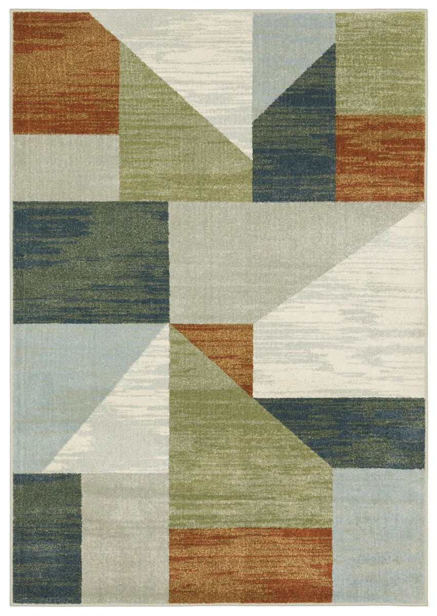 Branson BR-11 Beige/Blue (A) Area Rug | Rugs Direct