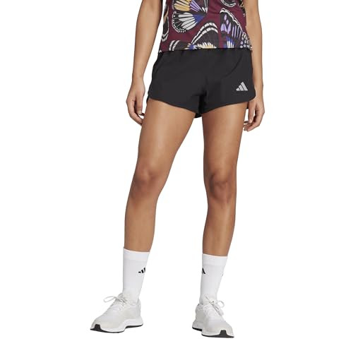 Adidas Women's Pacer Training 3-Stripes Woven High-Rise Shorts, Black, Medium/3" | Amazon (US)