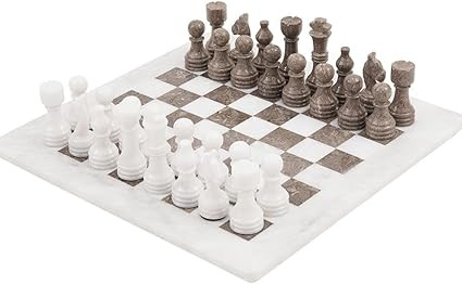 Radicaln Marble Chess Set 15" Inches Handmade White and Grey Oceanic Classic Board Games for Adul... | Amazon (US)