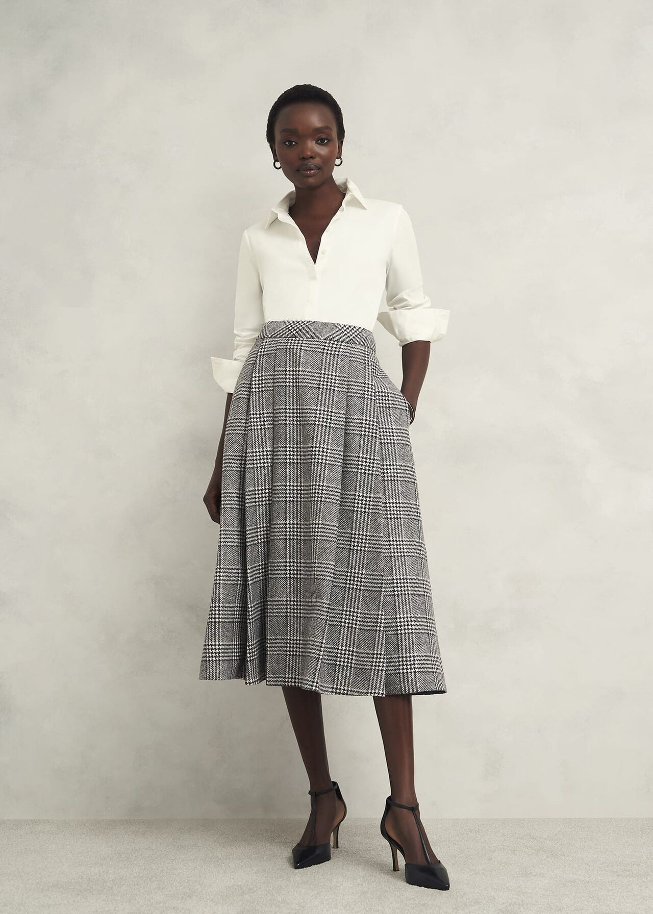 Brea Wool Full Skirt | Hobbs UK | | Hobbs