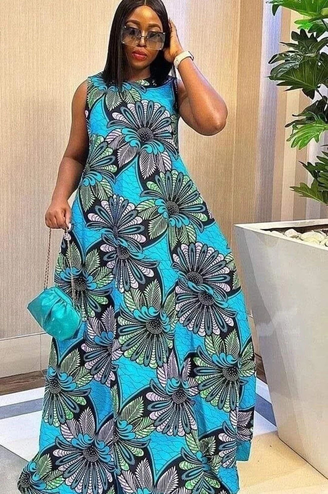 African Print Infinity Maxi Dress, Flared Dress, African Dresses, Ankara Dress, African Clothing ... | Etsy (US)