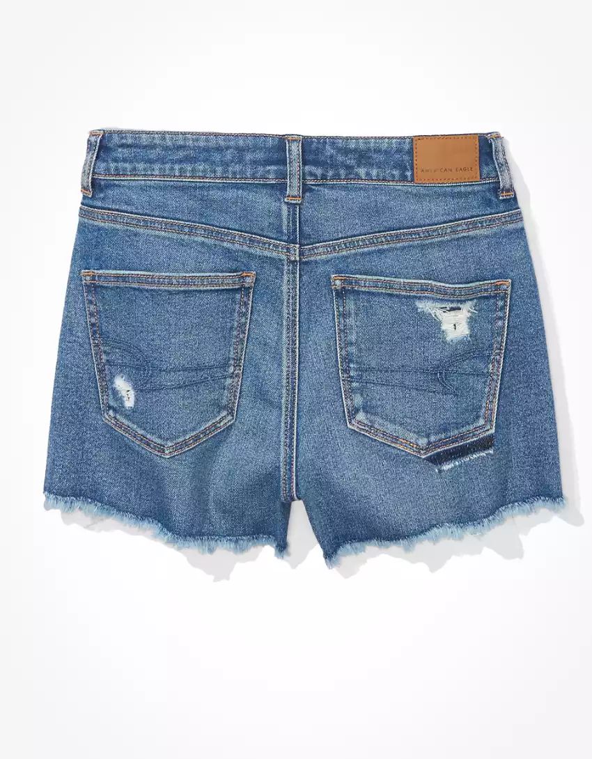 AE Stretch Denim Mom Shorts | American Eagle Outfitters (US & CA)