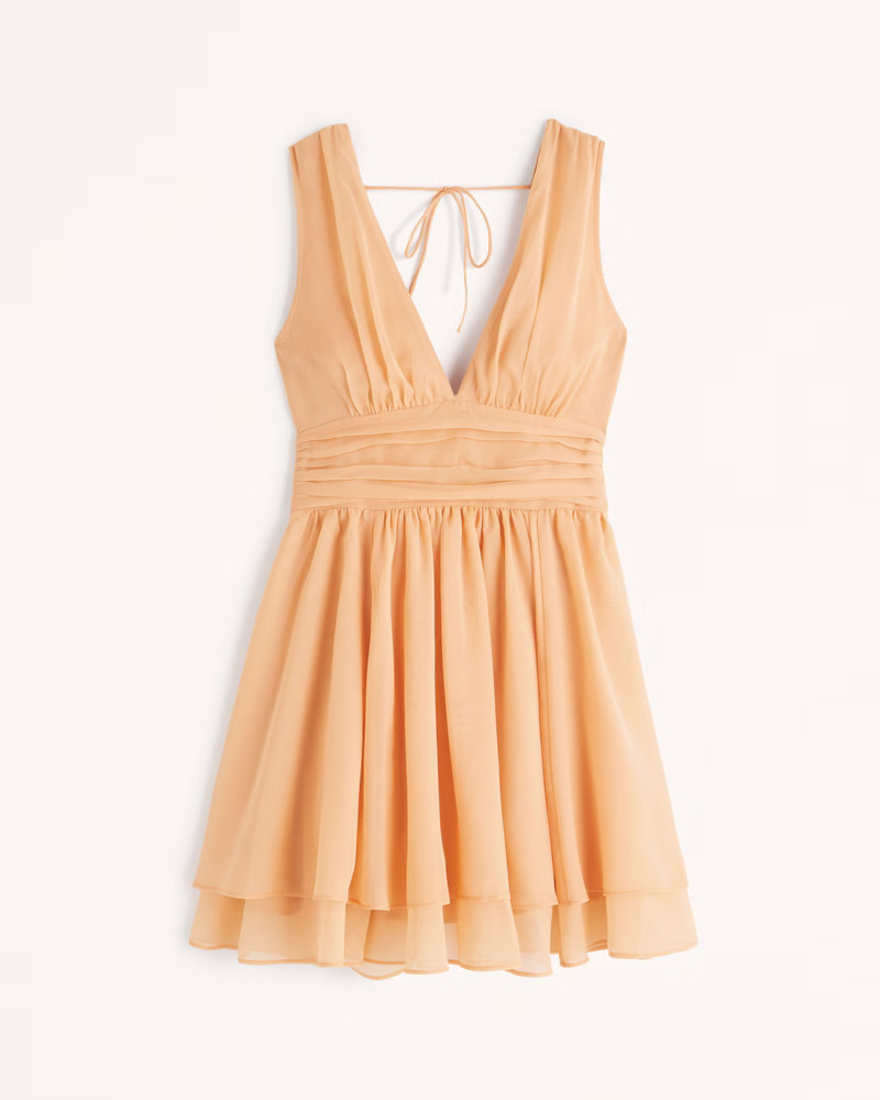 Women's Flirty Drama Mini Dress | Women's Dresses & Jumpsuits | Abercrombie.com | Abercrombie & Fitch (US)