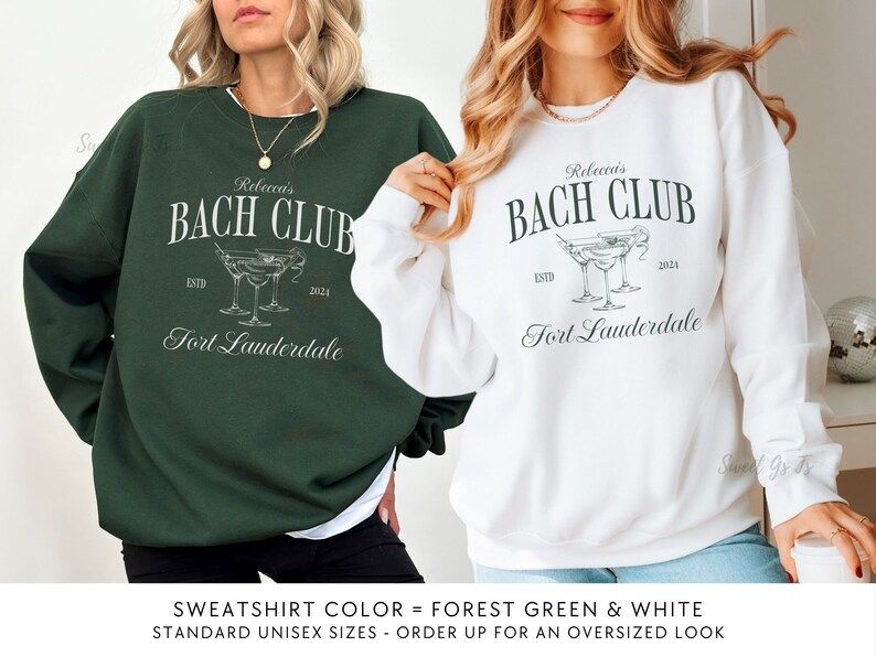 Custom Bachelorette Sweatshirts, Luxury Bachelorette Merch, Personalized Bach Party T-shirts, Coc... | Etsy (US)