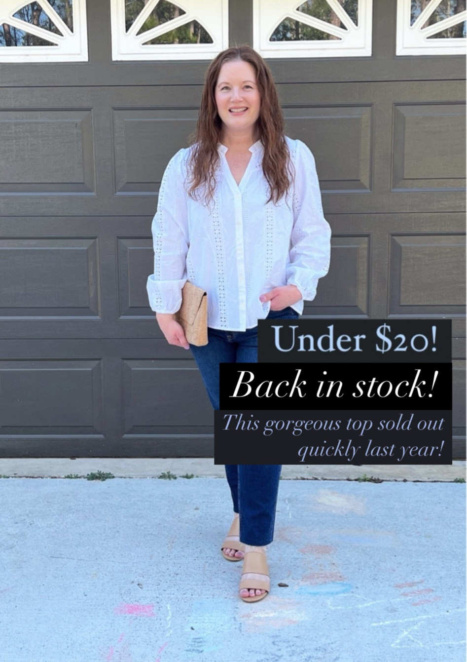 Walmart style, Walmart eyelet top, eyelet, Gap jeans, straight leg jeans, Madewell sandals, ETSY style finds, ETSY bag, Walmart spring style

#LTKFindsUnder50 #LTKStyleTip #LTKMidsize