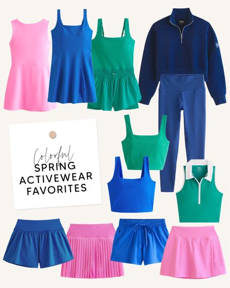 my favorite colorful spring activewear pieces 💗 cute tennis dresses, skorts, pullovers, tanks and crop tops

#LTKfitness #LTKActive #LTKSeasonal