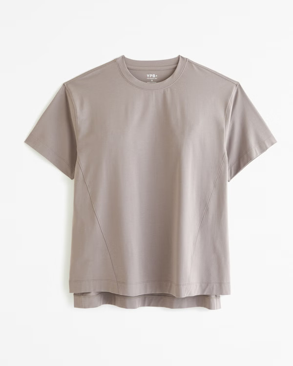 YPB Active Cotton-Blend Legging-Friendly Easy Tee | Abercrombie & Fitch (US)