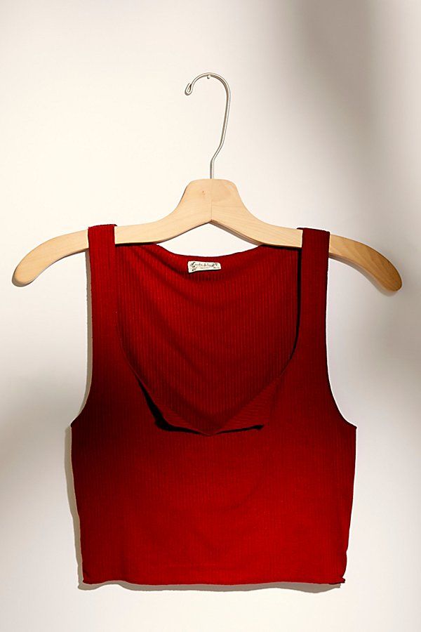 Top Notch Crop by Intimately at Free People, Red, L | Free People (Global - UK&FR Excluded)