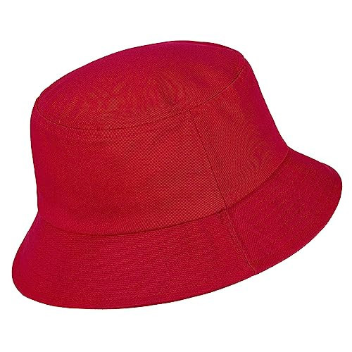 Durio Bucket Hats Cotton Red Bucket Hat for Men Women Teens Packable Mens Bucket Hats G Red One Size | Amazon (US)