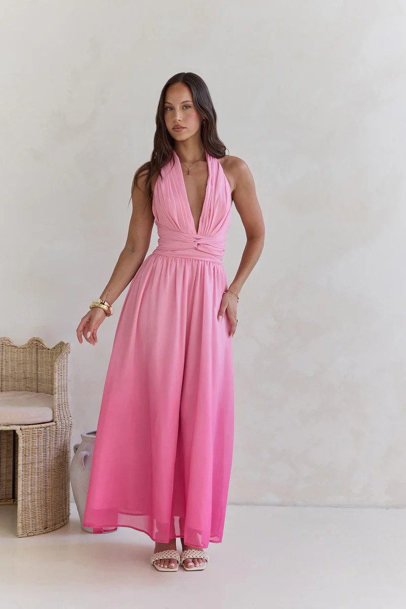 Escape To The Sun Maxi Dress Pink | Fortunate One