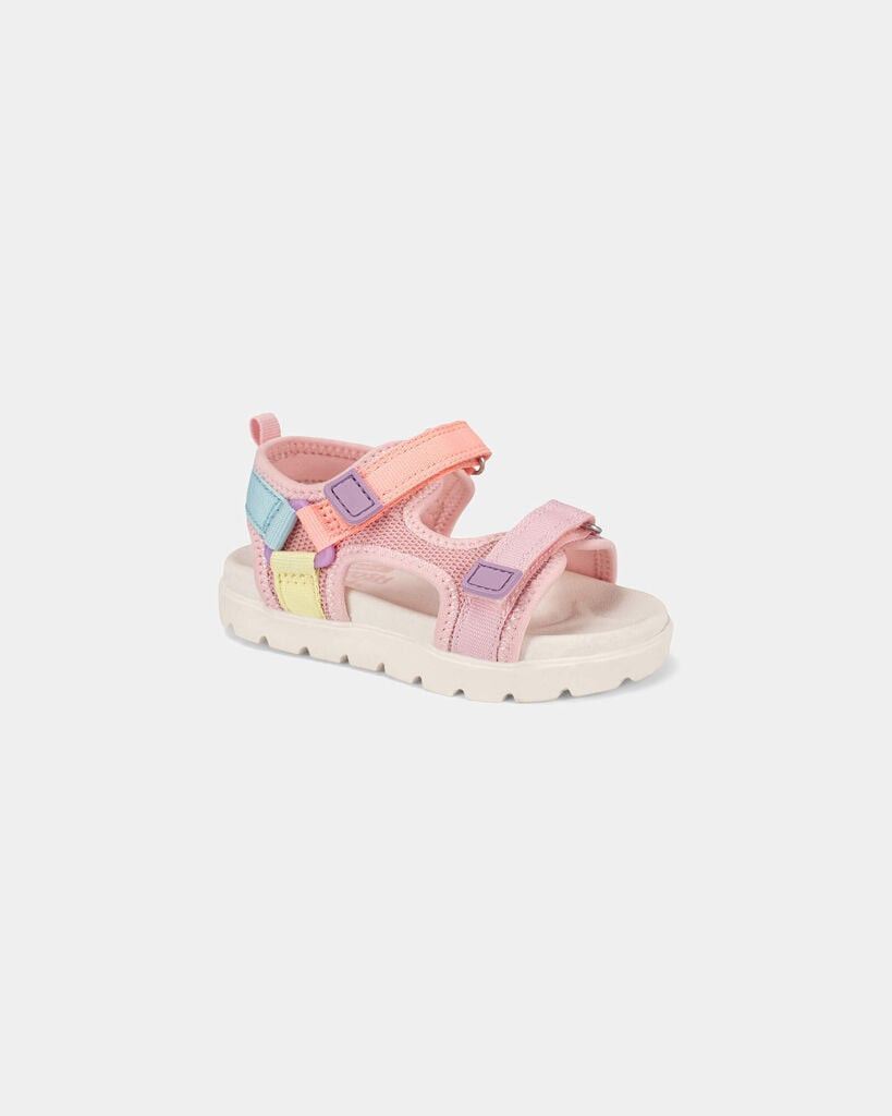 OshKosh B'gosh Toddler Girl Colorblock Sandals - Pink 10 Multi | Carter's Inc