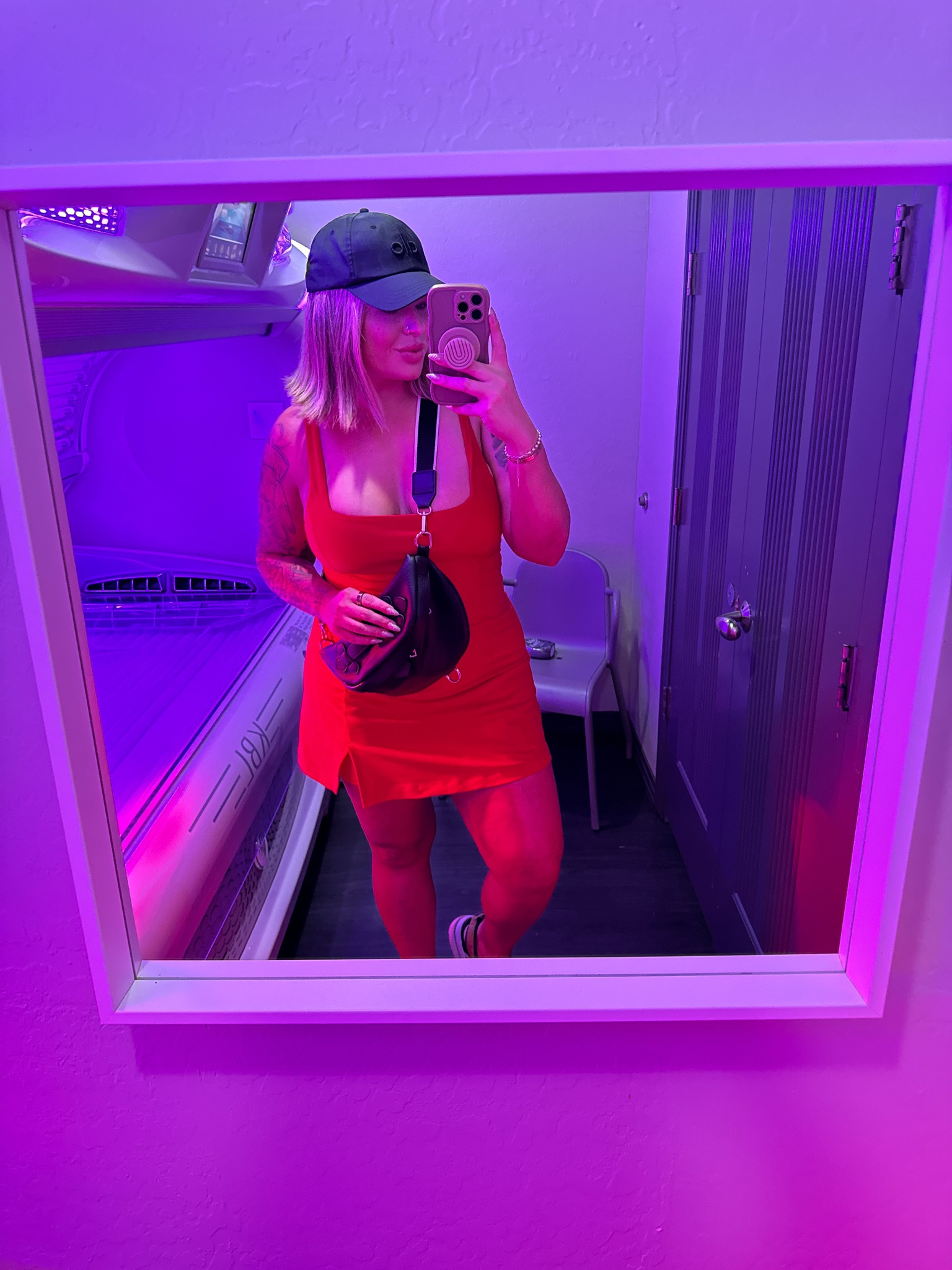 Dress is old from Abercrombie but I linked similar ones they have on their site now. I do a L in their YPB dresses. I also linked a cute one from Amazon with good reviews. 

Sandals are an old color way but u linked the plain black. They are on sale now and so comfy ! 
#ootd #alo #abercrombie #nike 


#LTKMidsize #LTKFindsUnder50 #LTKSaleAlert