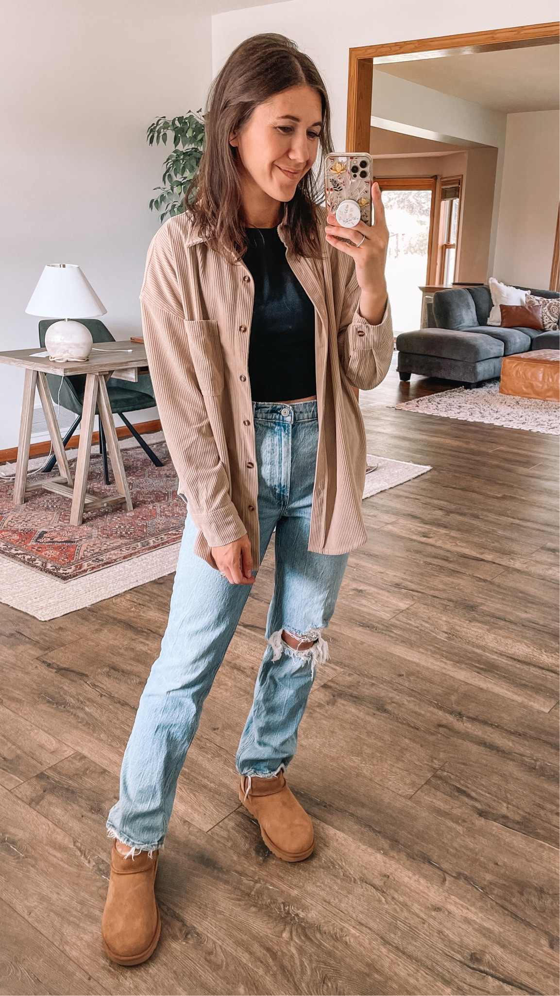 Amazon fashion corduroy shirt, small
Oversized shirt 
Corduroy shacket
Abercrombie straight jeans 
Abercrombie jeans
Ugg boots, Ugg mini boots 
Cropped top
Amazon finds 
Fall outfits
Fall outfit 
Casual outfit  



#LTKSeasonal #LTKunder100 #LTKstyletip