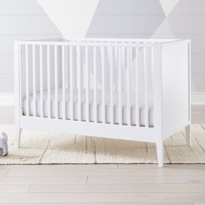 Ever Simple White Twin Bed | Crate & Barrel