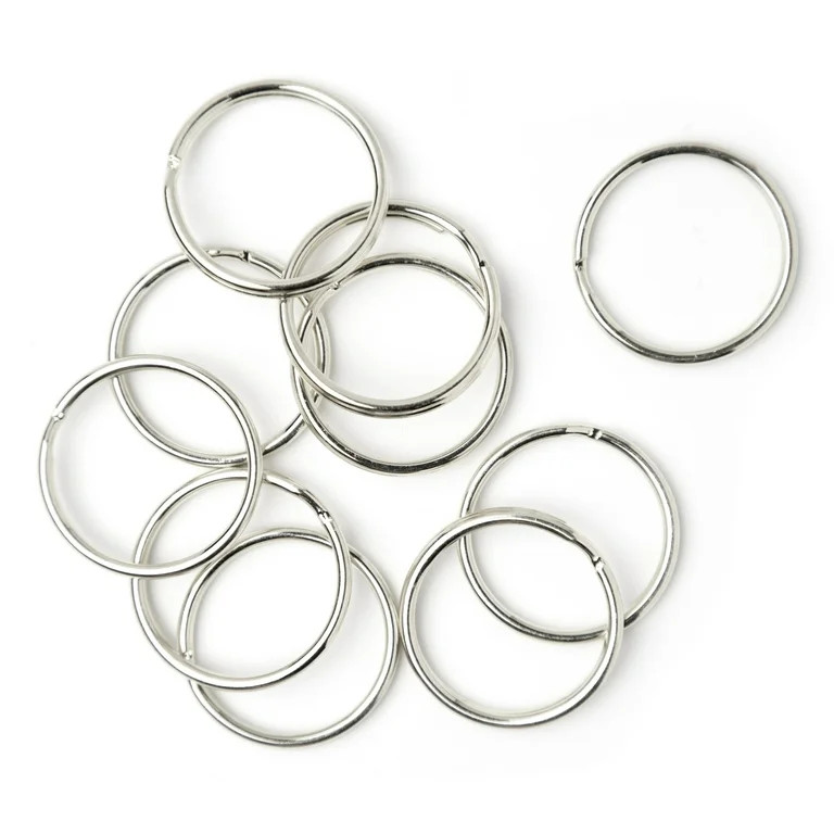 Cousin DIY Metal Split Rings for Crafting Keychains, 1.25 in, Silver Finish, 40 Piece Value Pack | Walmart (US)