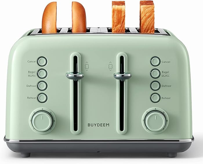 BUYDEEM DT640 4-Slice Retro Toaster with Versatile Functions | Amazon (CA)