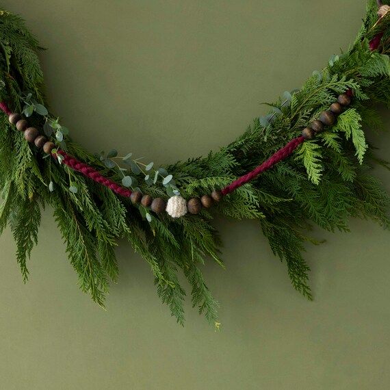 Amber Lewis Creator Collab Rustic Mulberry Crochet Garland - Etsy | Etsy (US)
