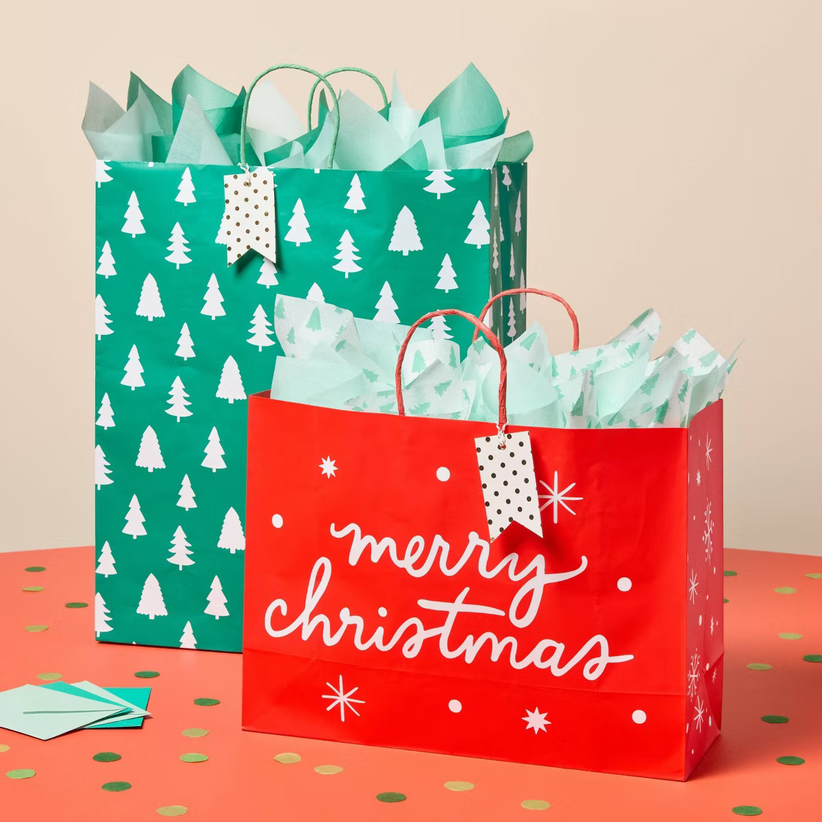 20ct Christmas Tree Print and Solid Tissue Paper Green/Mint/White - Spritz™ | Target