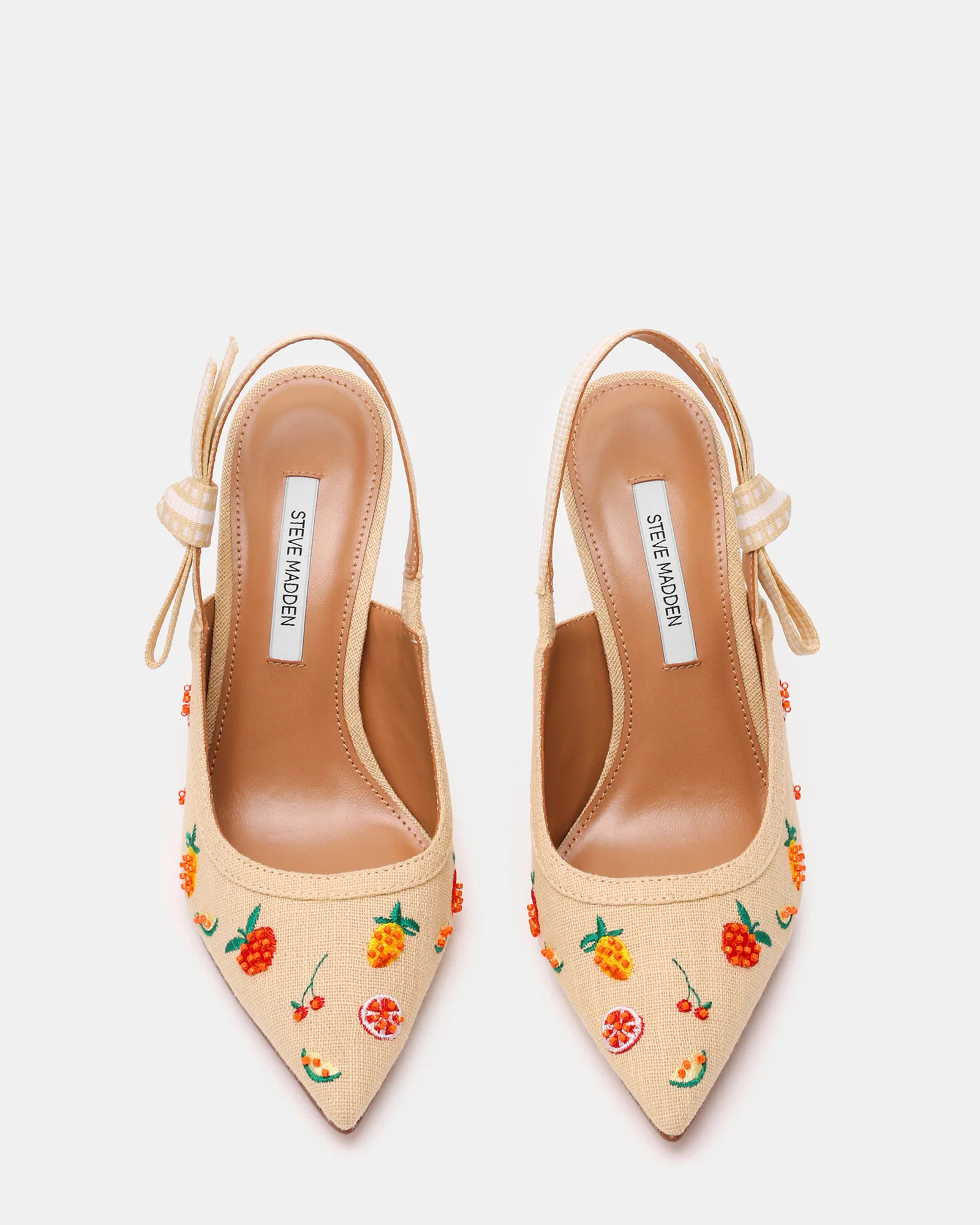 BRI Raffia Fruit Multi Slingback Pump Women's Heel | Steve Madden (US)