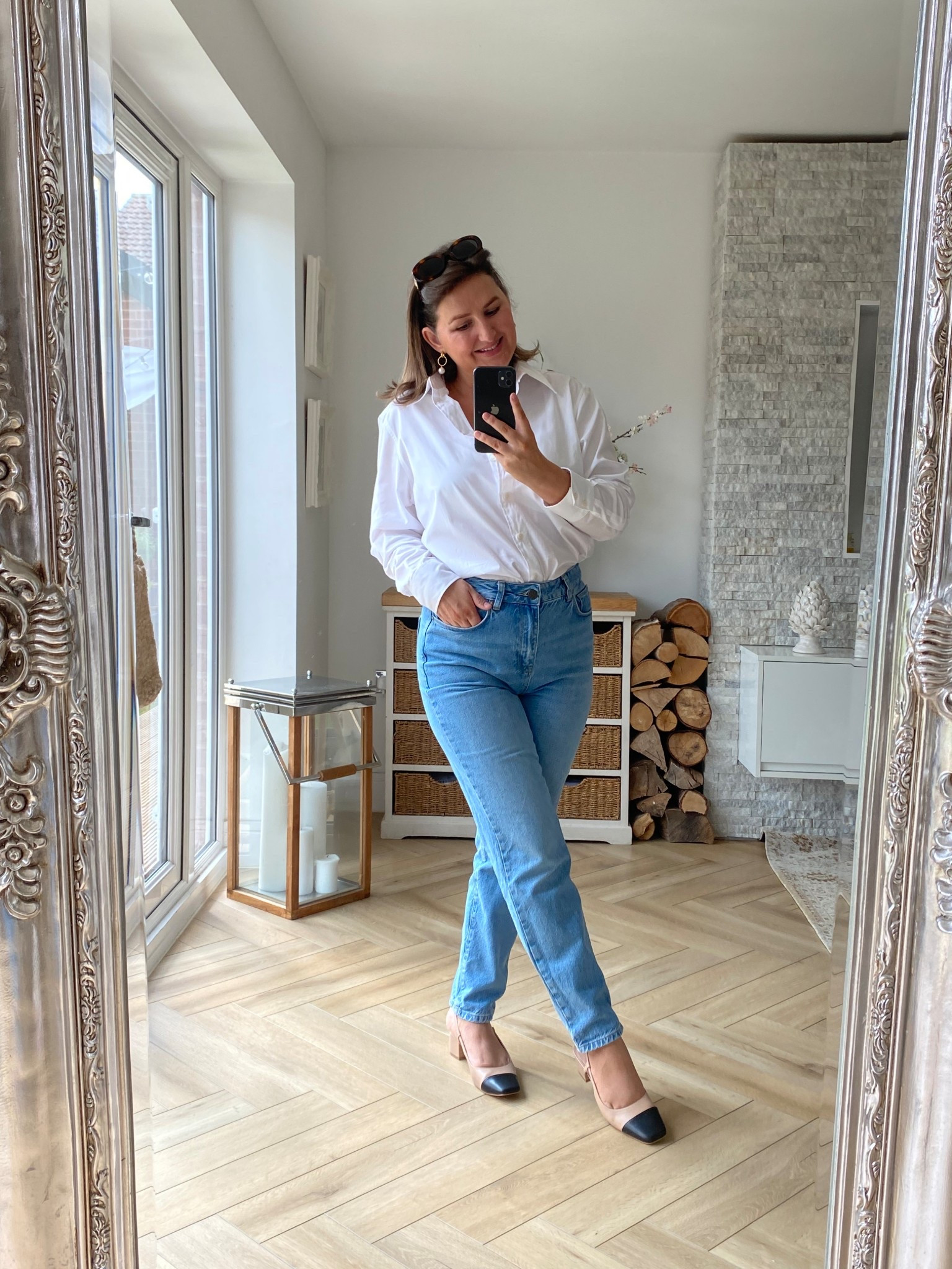 The staple spring white shirt
Mine is sold out this is the new version! 

#LTKuk #LTKspring