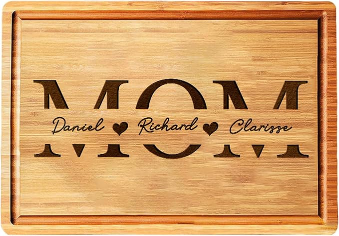 Custom Mothers Day Gift Cutting Board for Mom - Grandma, Customized Unique Kitchen Gifts for Mom ... | Amazon (US)