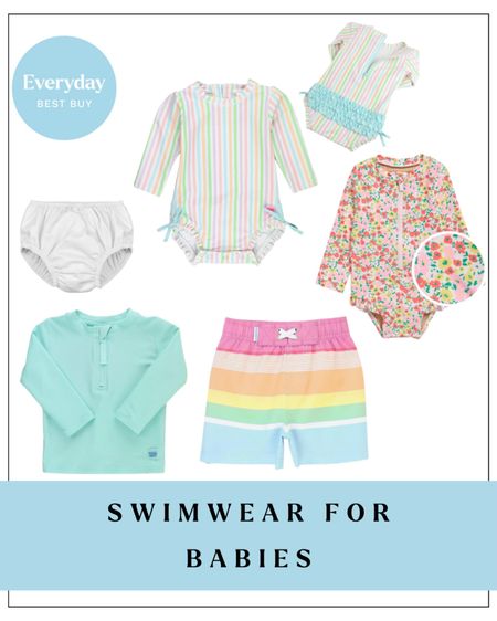 For your littlest one, you want to make sure their swimwear offers great sun protection and fits well! You also want something that offers easy diaper changes (ie snaps) and don’t forget a swim diaper! Rounding up my tried and trues here.

#LTKfamily #LTKkids #LTKbaby