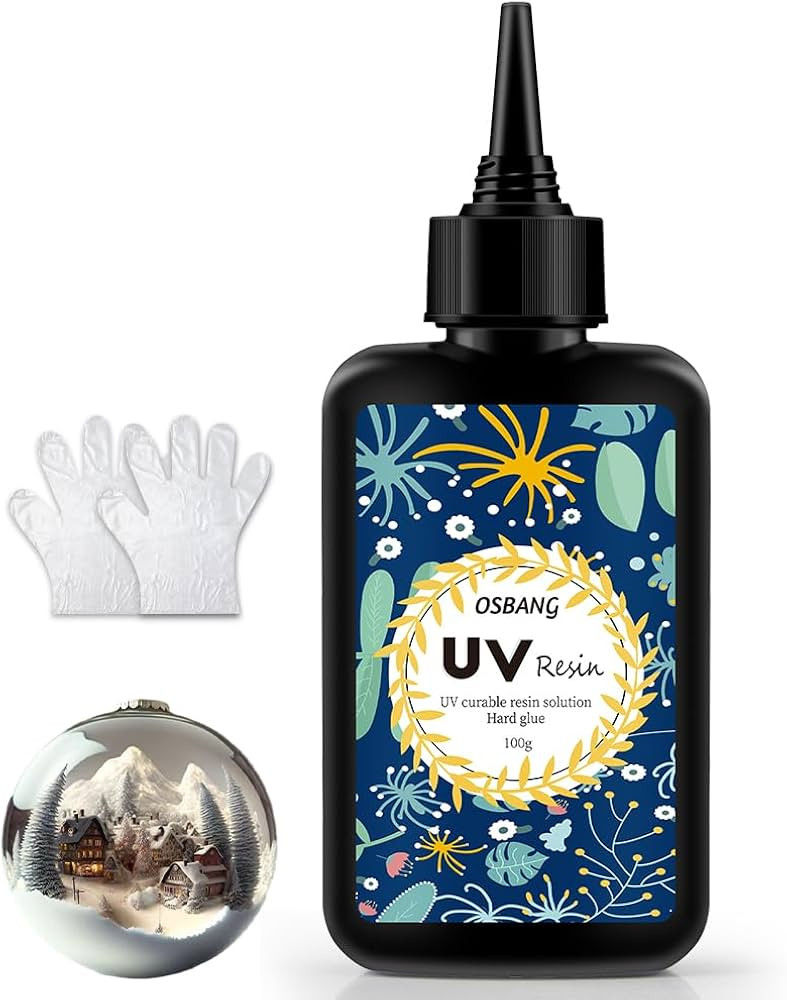 Crystal Clear Hard UV Resin Upgraded Formula Ultraviolet Fast Curing for Jewelry Making Craft Dec... | Amazon (US)
