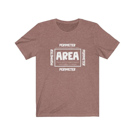 Area and Perimeter  T-shirt - Etsy | Etsy (US)