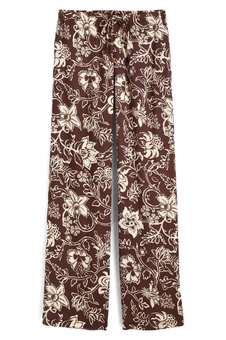 Linen Blend Pull-On Pants (Women) | Nordstrom | Nordstrom