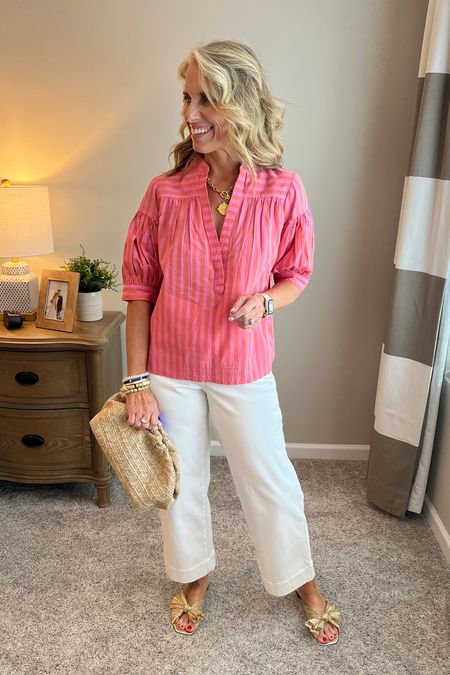 Casual workwear or lunch with friends 
Use code LISAXSPANX on pants. Wearing medium 

#LTKOver40 #LTKStyleTip #LTKWorkwear