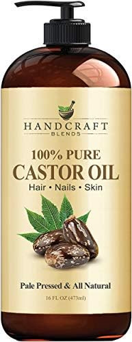 Handcraft Castor Oil for Hair Growth, Eyelashes and Eyebrows - 100% Pure and Natural Carrier Oil ... | Amazon (US)