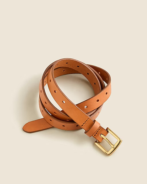 Perforated Italian leather belt | J. Crew US