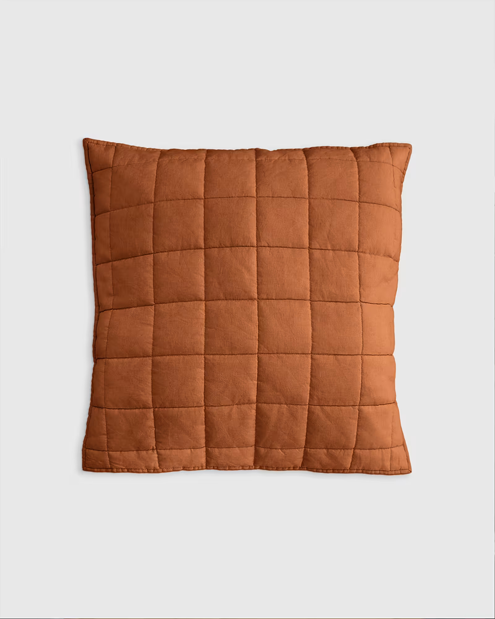 Belgian Linen Quilted Euro Sham | Quince