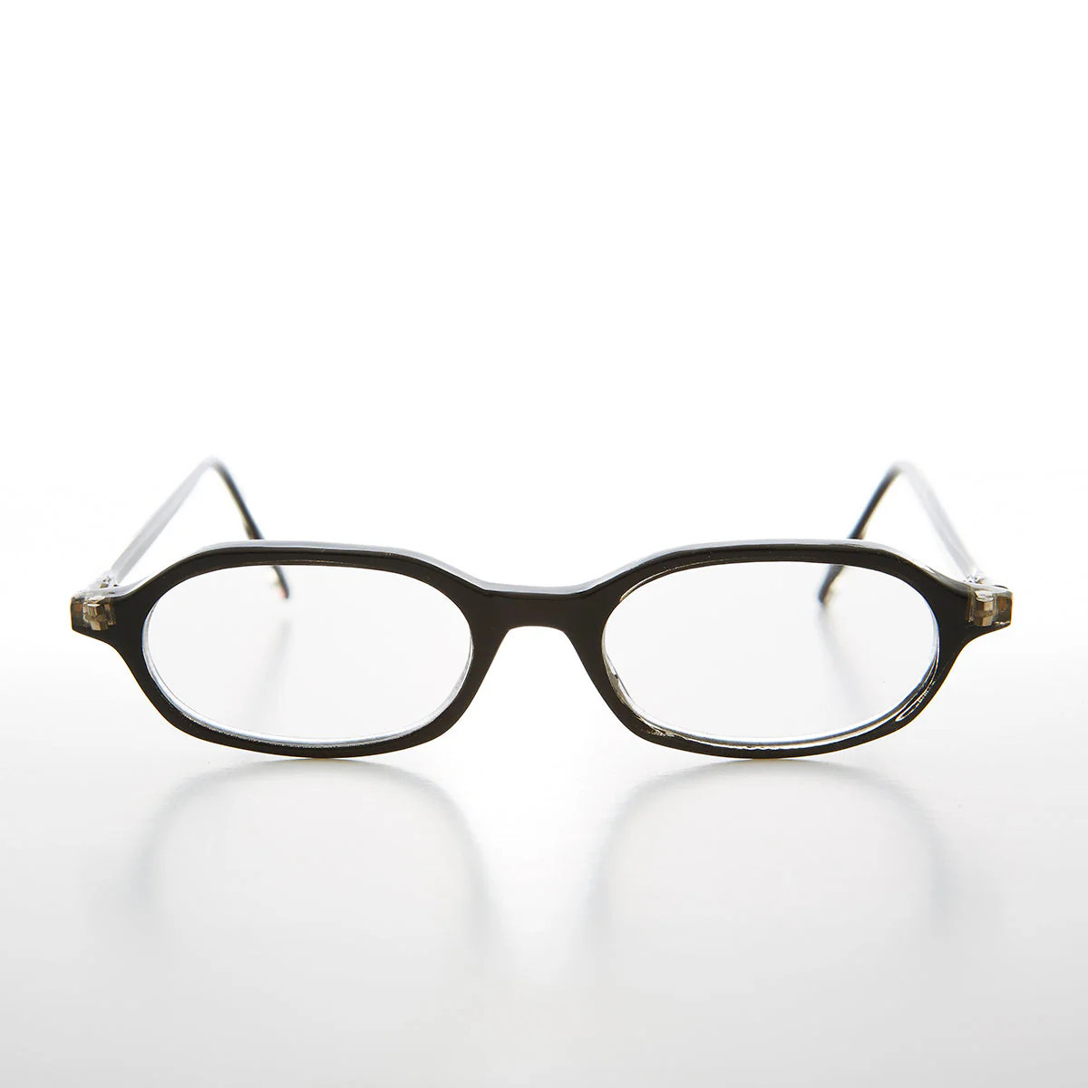 Small Oval Half Frame Reading Glasses - Holly Black / 2.25 diopter | Casual Chic Boutique
